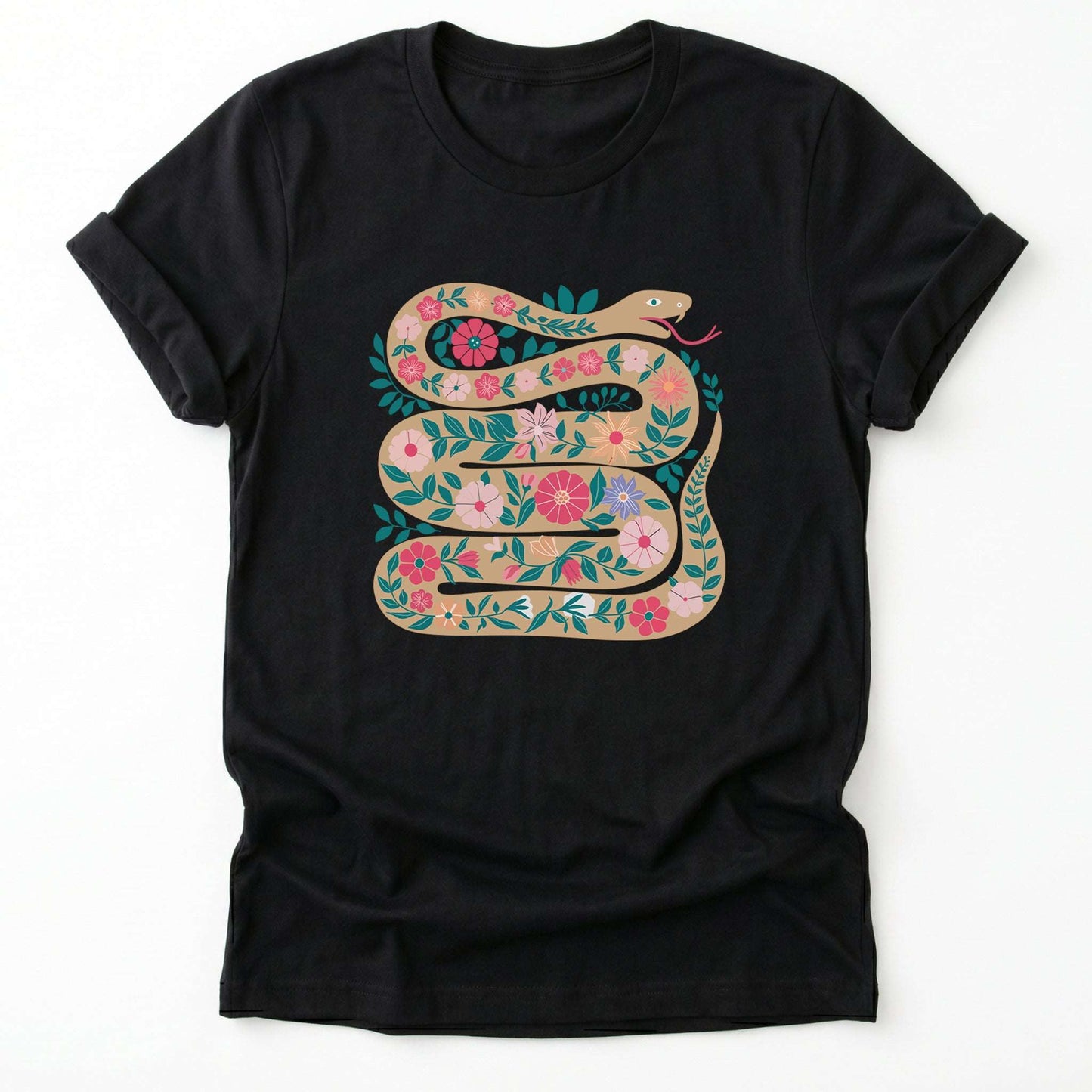 Floral Snake Classic T-Shirt