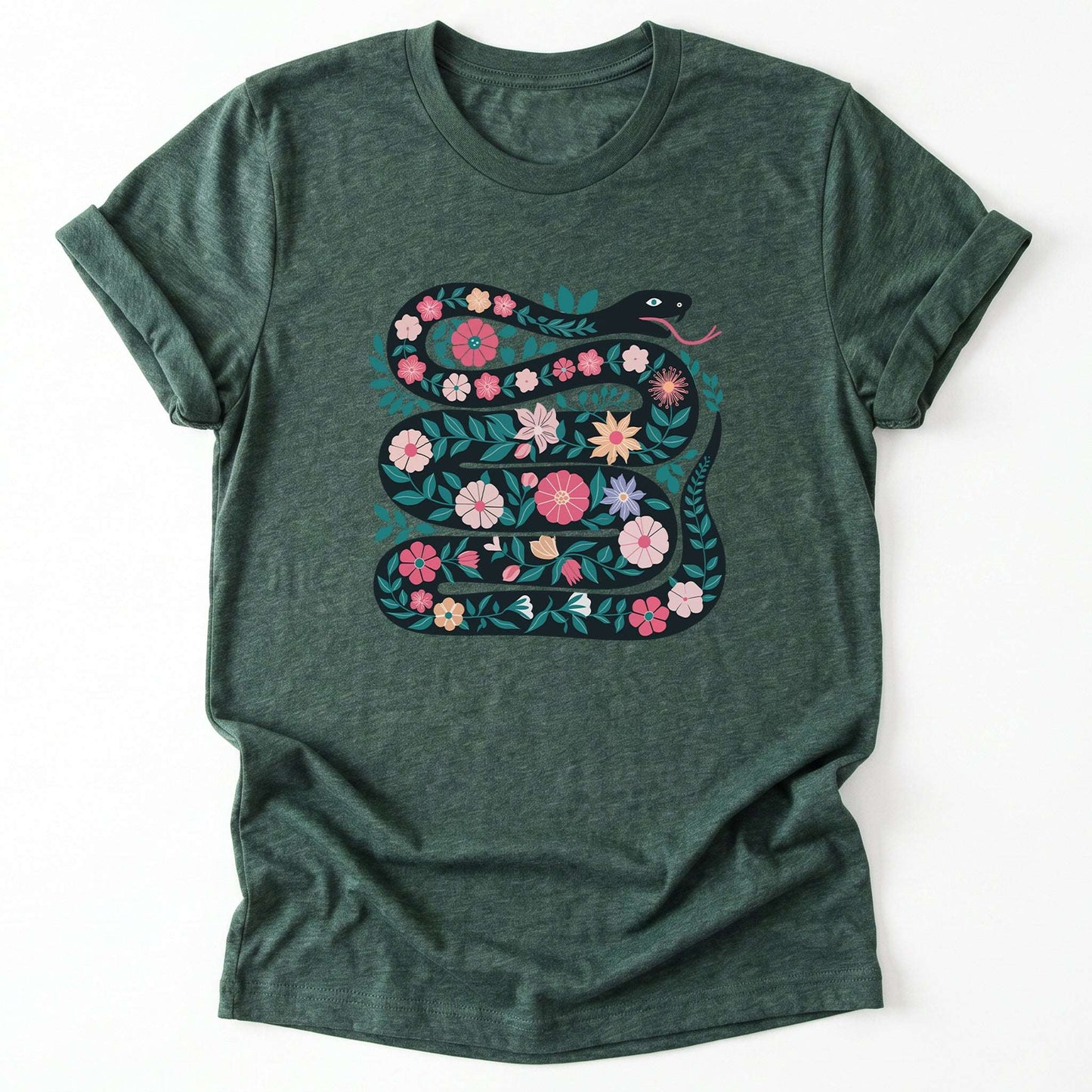Floral Snake Classic T-Shirt