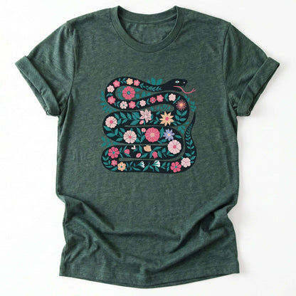 Floral Snake Classic T-Shirt
