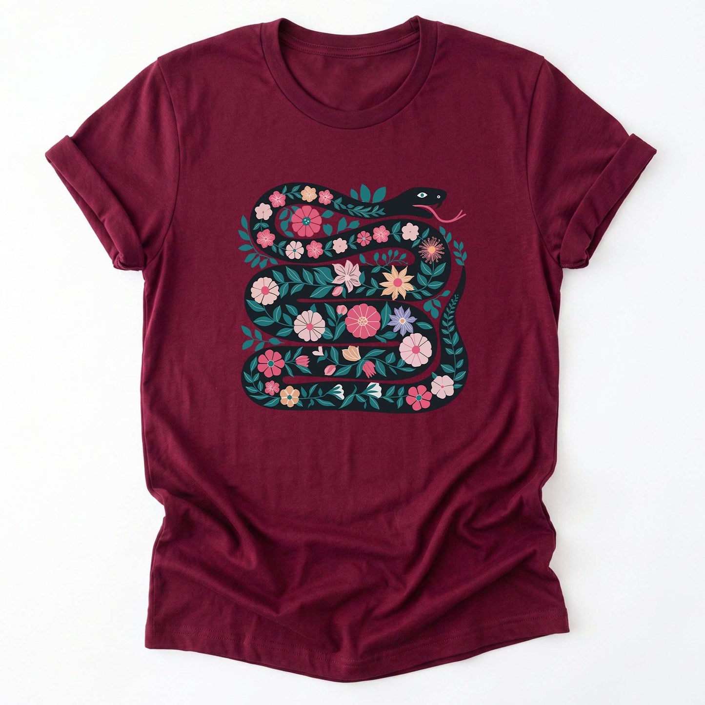 Floral Snake Classic T-Shirt