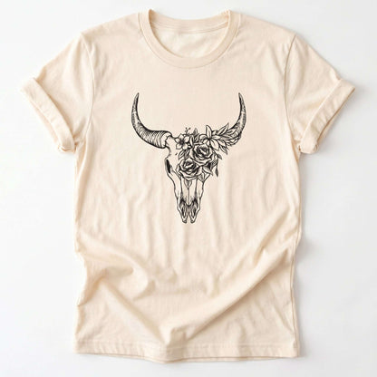 Boho Bull Skull Classic T-Shirt
