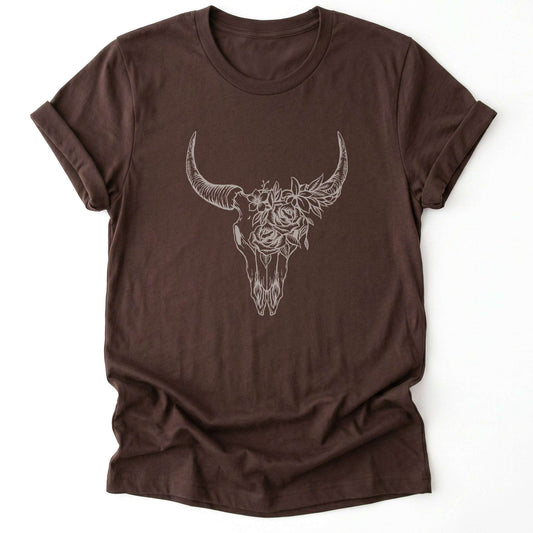 Boho Bull Skull Classic T-Shirt