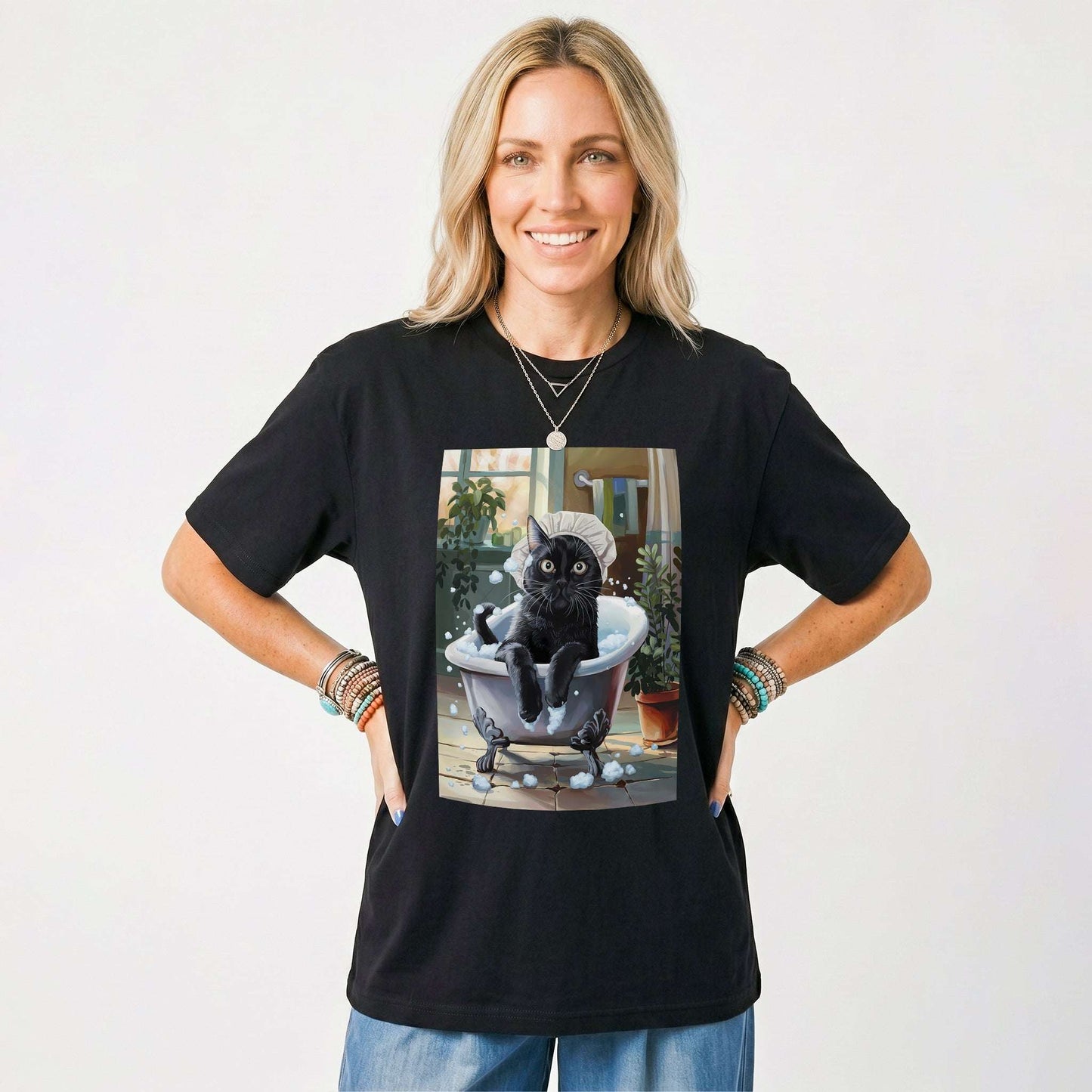 Cat Bathtub Classic T-Shirt