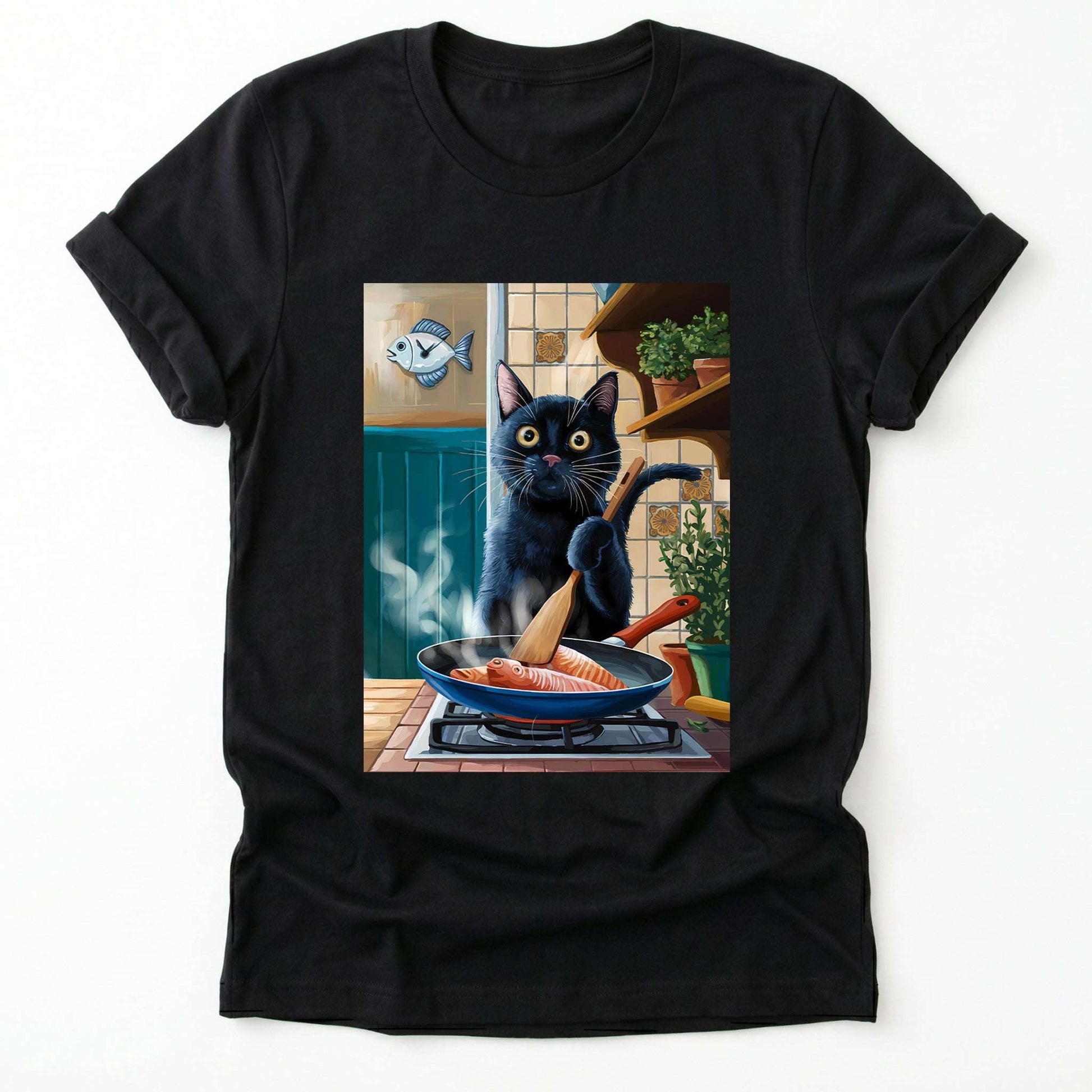 Cat Cooking Classic T-Shirt