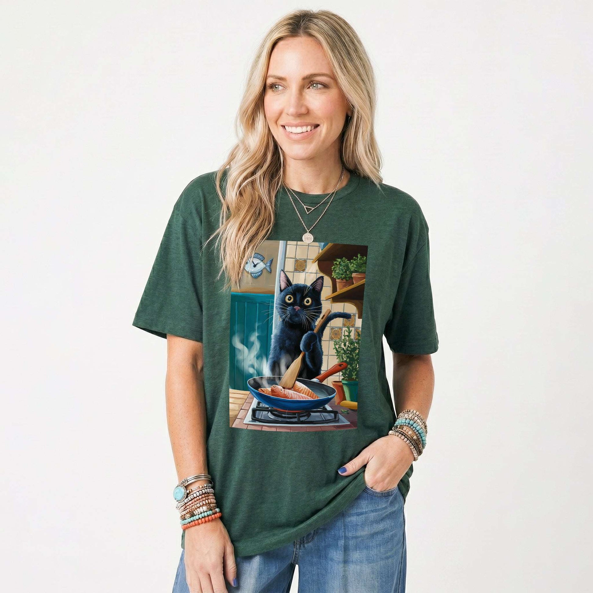 Cat Cooking Classic T-Shirt