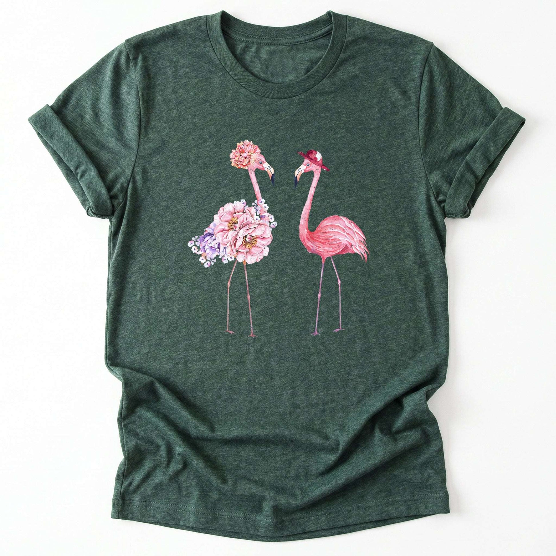 Floral Flamingo Classic T-Shirt