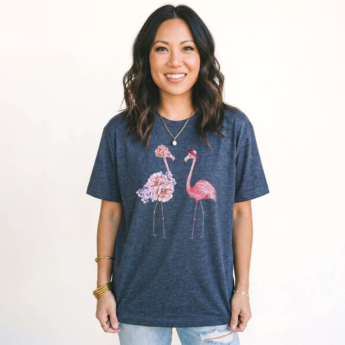 Floral Flamingo Classic T-Shirt