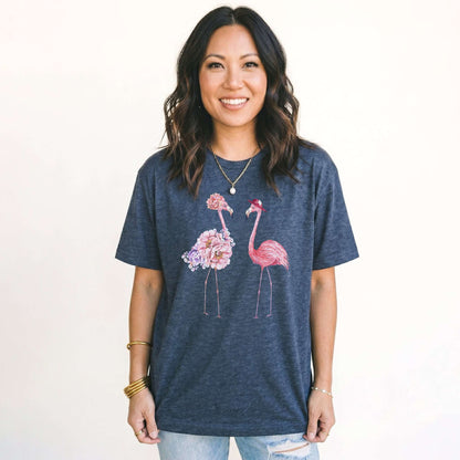 Floral Flamingo Classic T-Shirt
