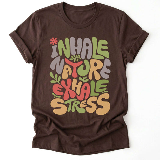 Inhale Nature Exhale Stress Classic T-Shirt