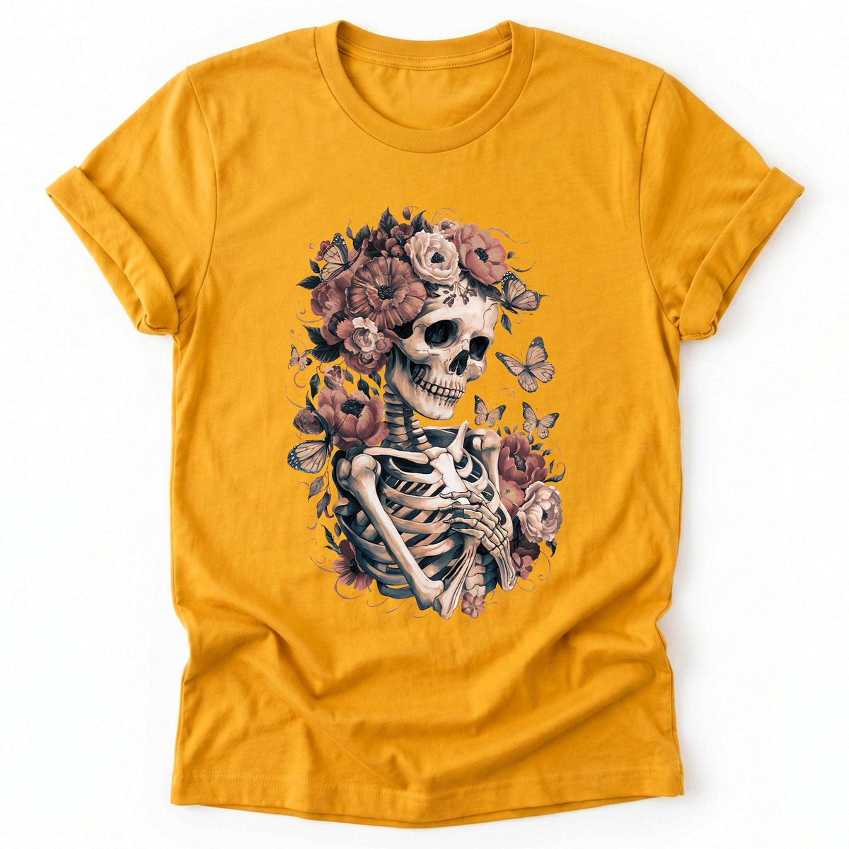 Skeleton Boho Floral Classic T-Shirt