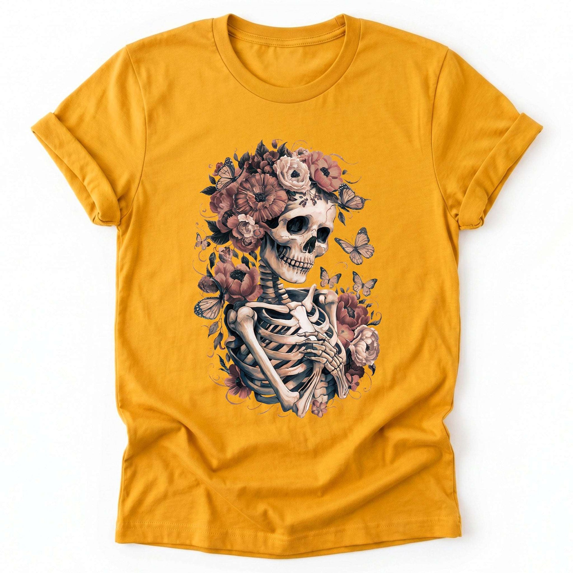Skeleton Boho Floral Classic T-Shirt