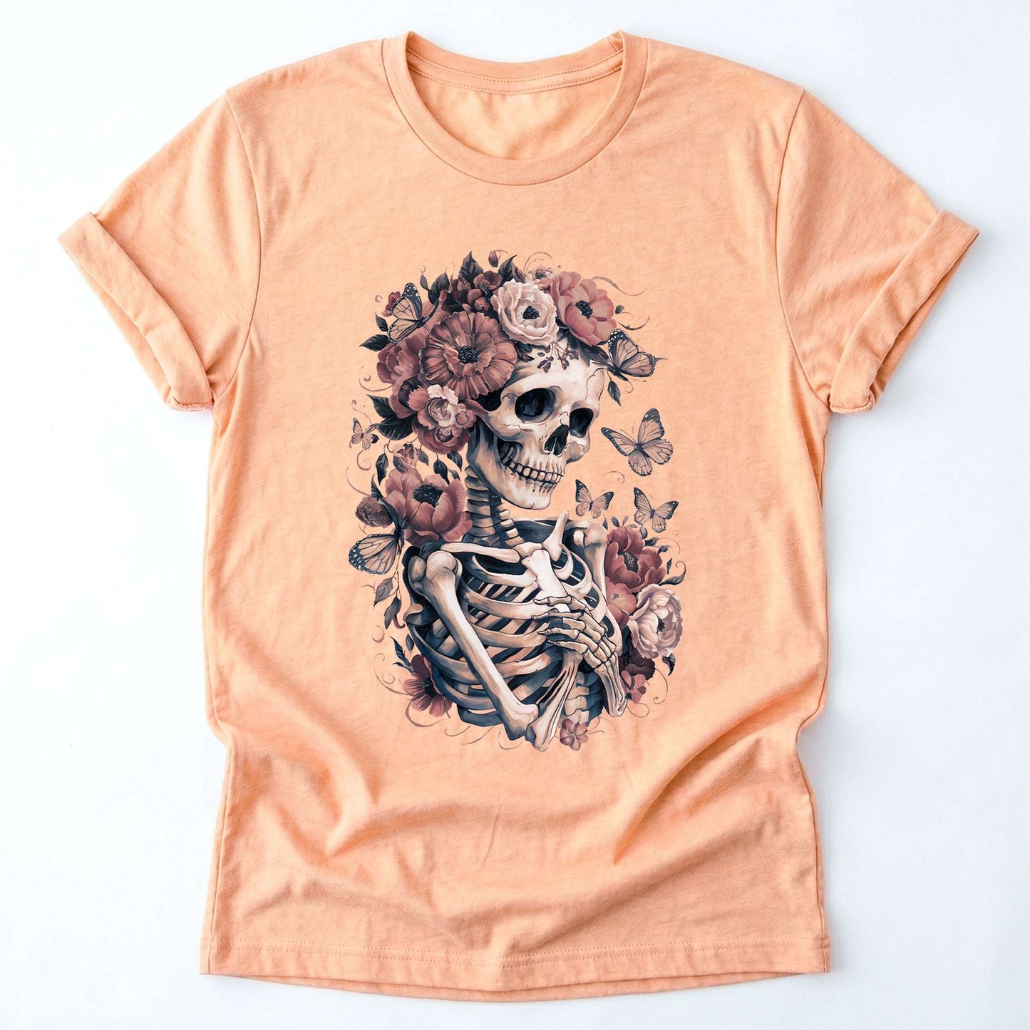 Skeleton Boho Floral Classic T-Shirt
