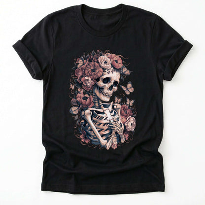 Skeleton Boho Floral Classic T-Shirt