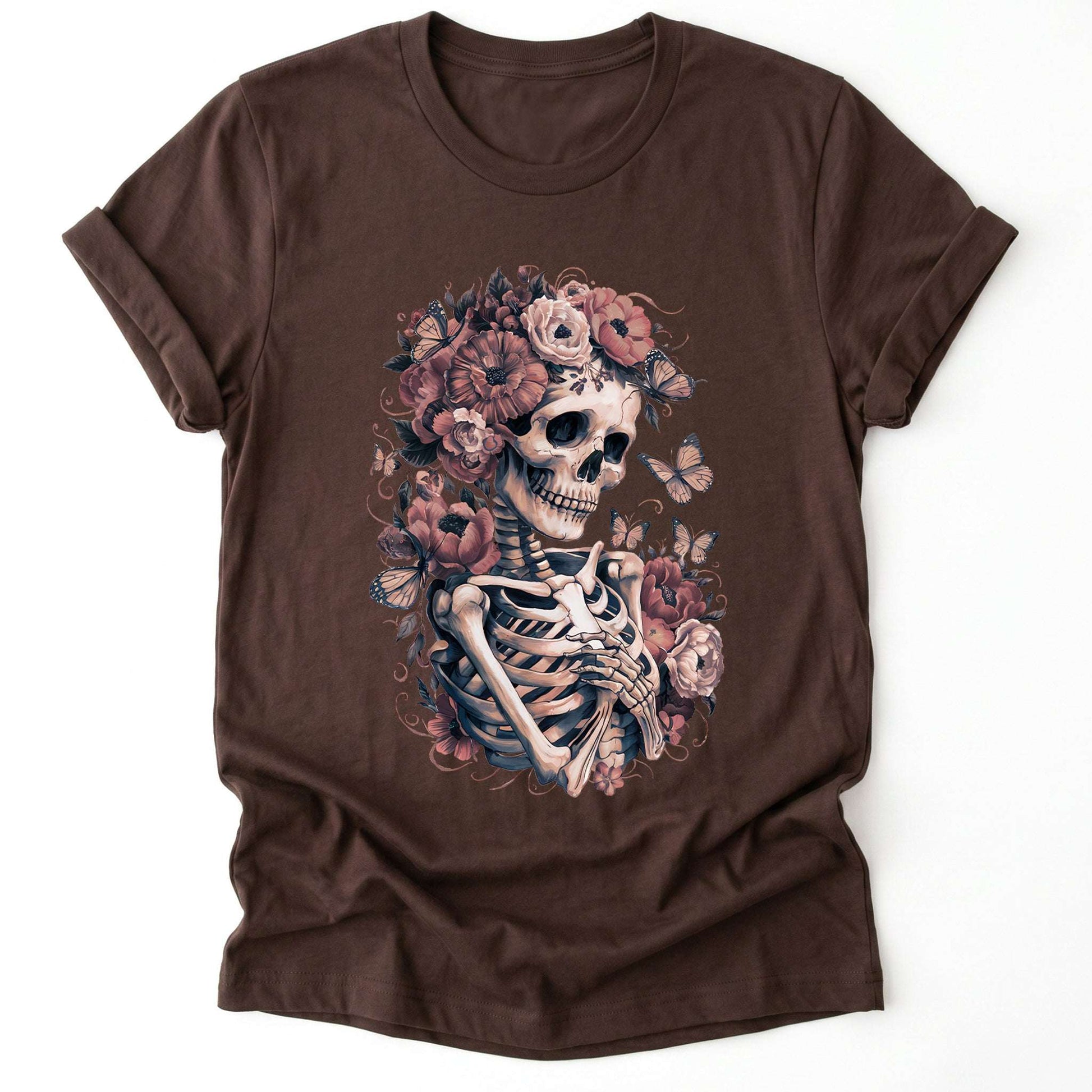 Skeleton Boho Floral Classic T-Shirt