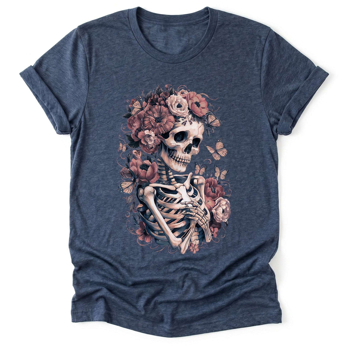 Skeleton Boho Floral Classic T-Shirt