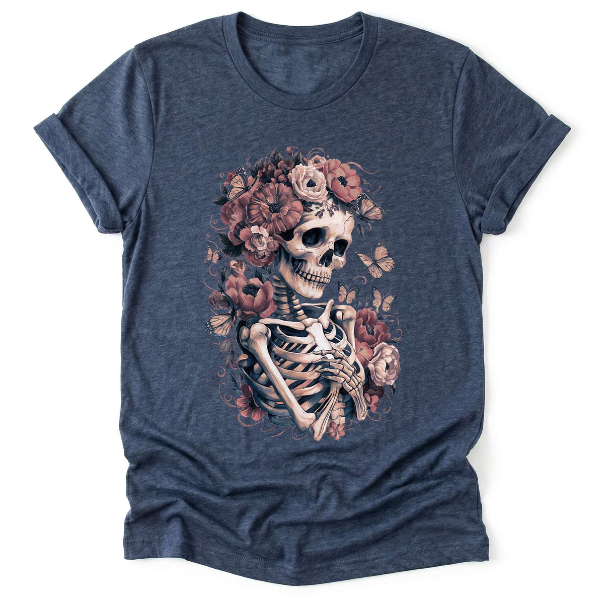 Skeleton Boho Floral Classic T-Shirt