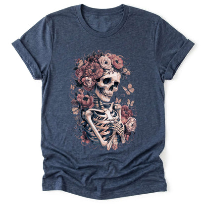 Skeleton Boho Floral Classic T-Shirt