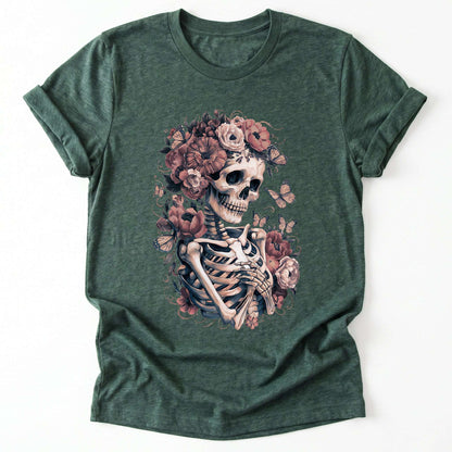 Skeleton Boho Floral Classic T-Shirt