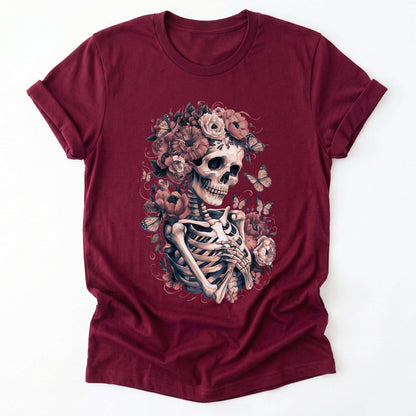 Skeleton Boho Floral Classic T-Shirt