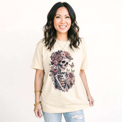 Skeleton Boho Floral Classic T-Shirt