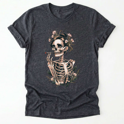 Sassy Skeleton Boho Floral Classic T-Shirt