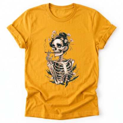 Sassy Skeleton Boho Floral Classic T-Shirt