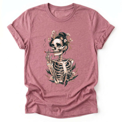 Sassy Skeleton Boho Floral Classic T-Shirt