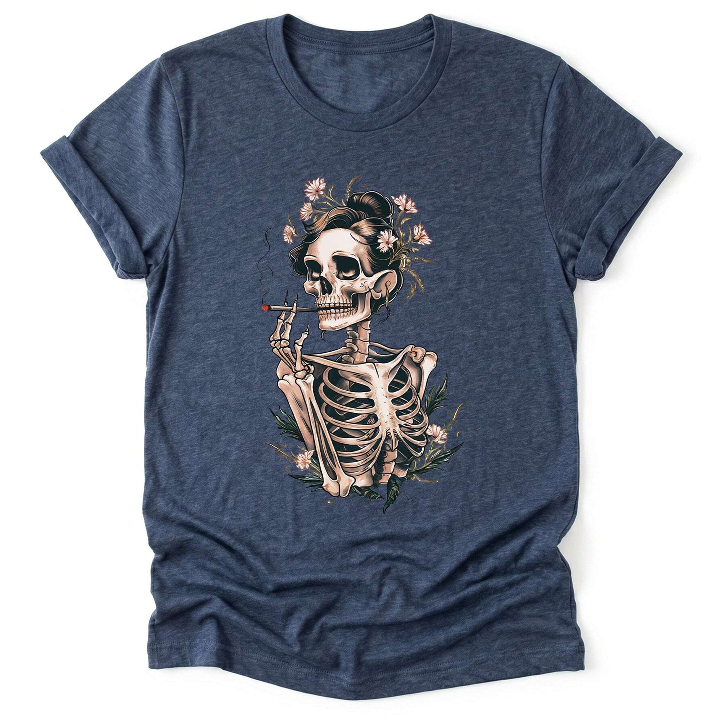Sassy Skeleton Boho Floral Classic T-Shirt