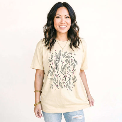 Botanical Line Art Classic T-Shirt