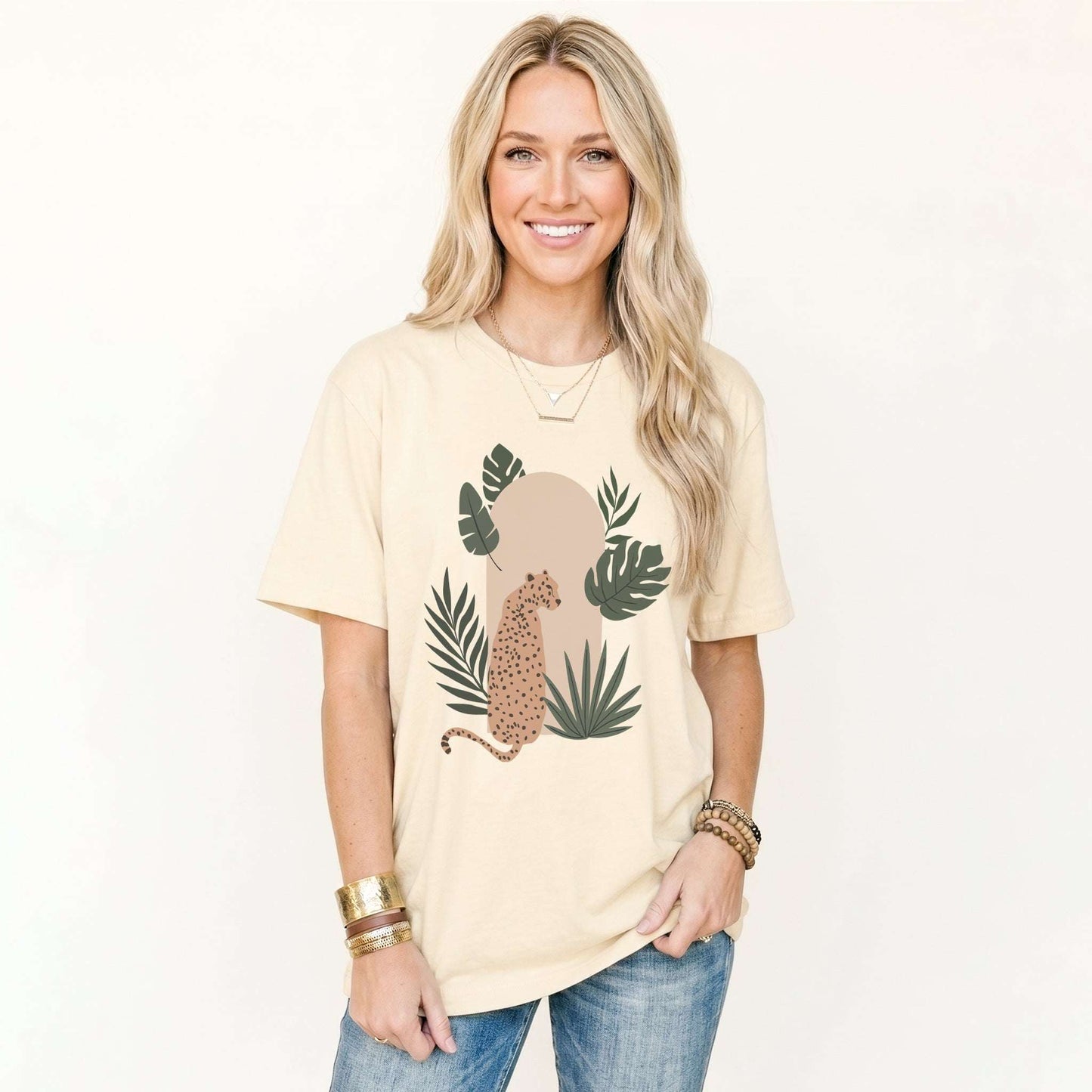 Boho Exotic Leopard Classic T-Shirt