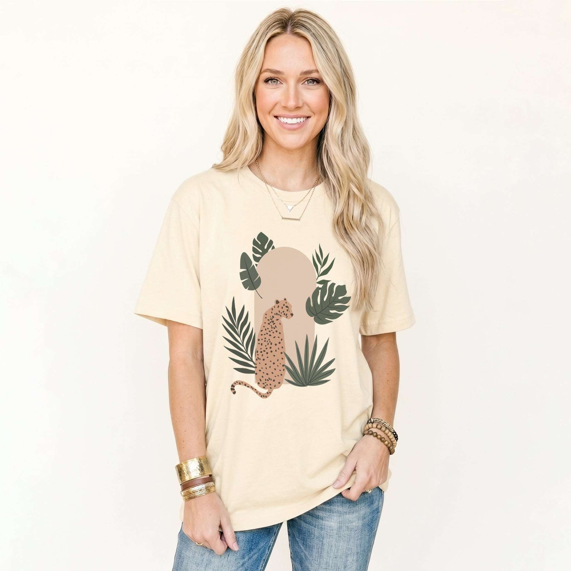 Boho Exotic Leopard Classic T-Shirt