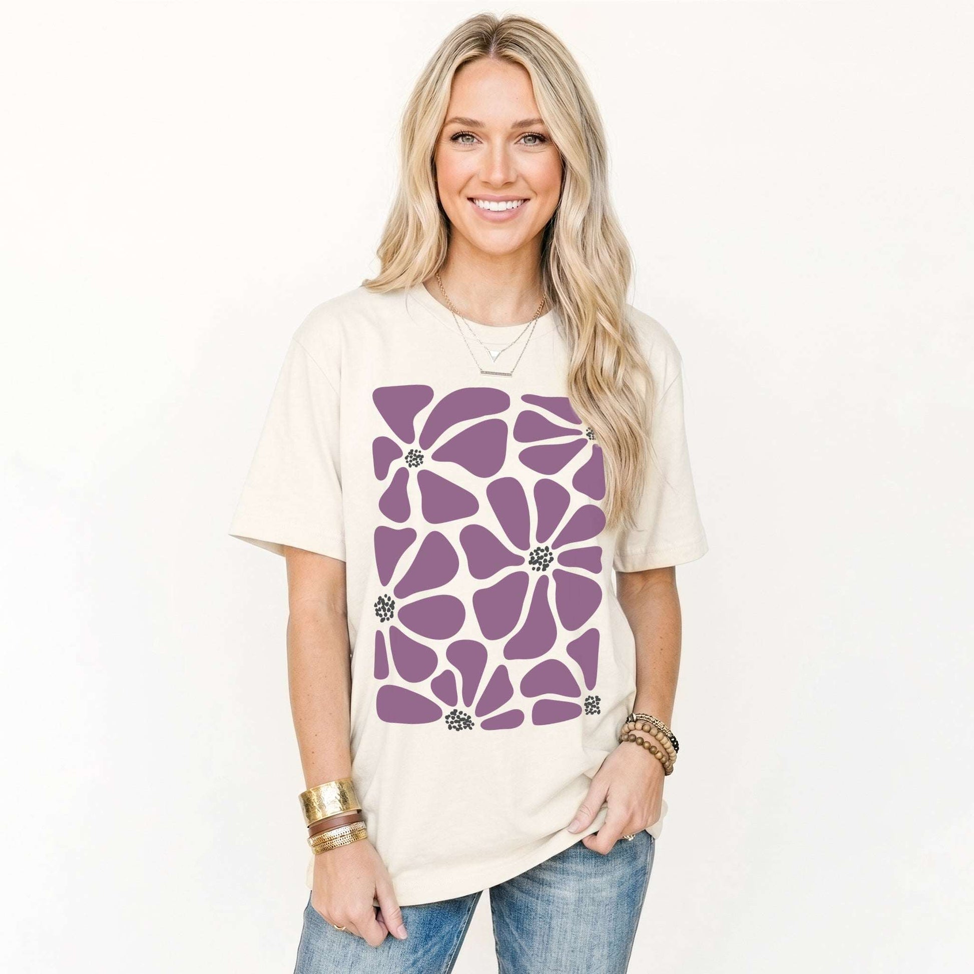Purple Flowers Classic T-Shirt