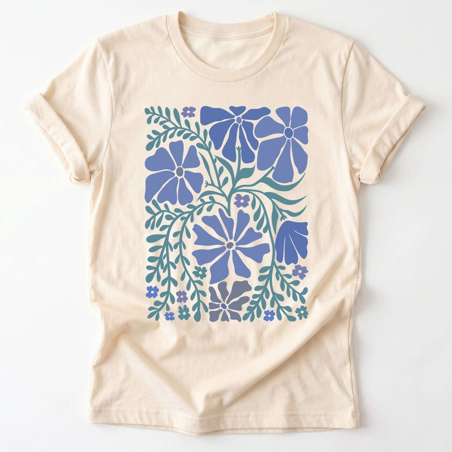 Blue Matisse Bloom Classic T-Shirt
