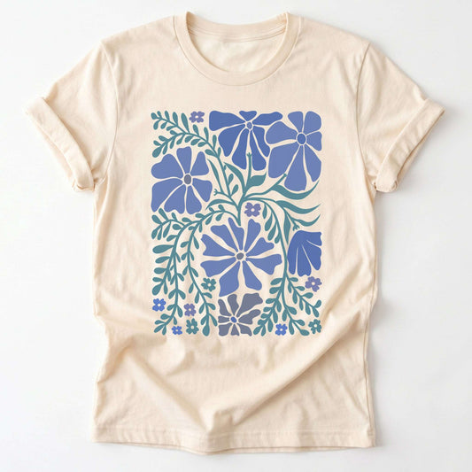 Blue Matisse Bloom Classic T-Shirt