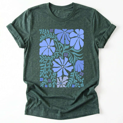 Blue Matisse Bloom Classic T-Shirt