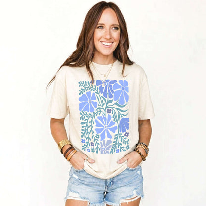 Blue Matisse Bloom Classic T-Shirt