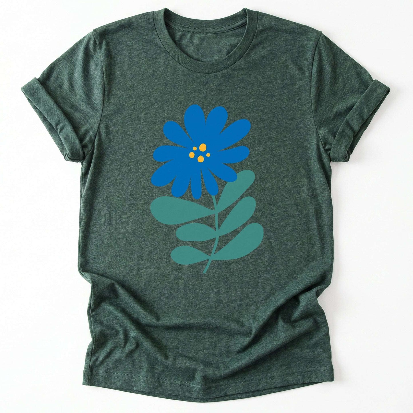 Blue Wild Flowers Classic T-Shirt