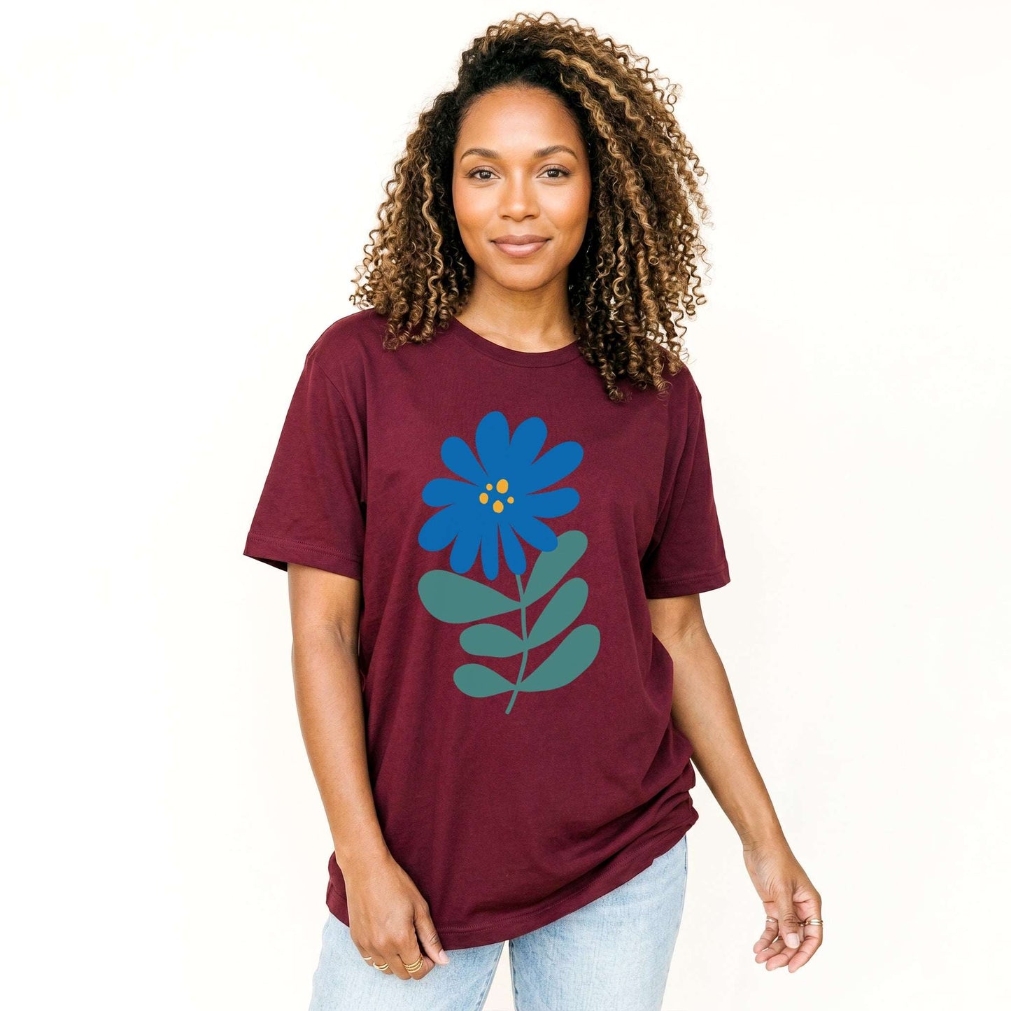 Blue Wild Flowers Classic T-Shirt