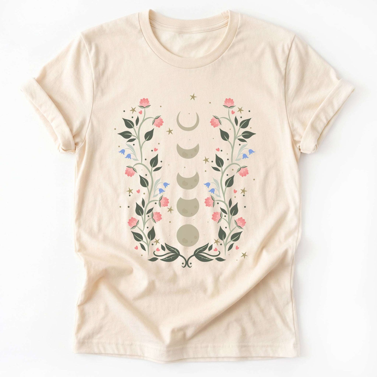 Floral Moon Phases Classic T-Shirt