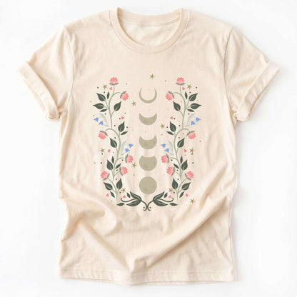 Floral Moon Phases Classic T-Shirt