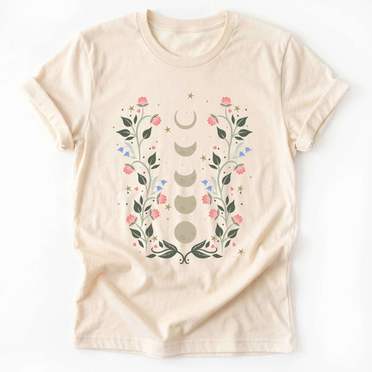 Floral Moon Phases Classic T-Shirt