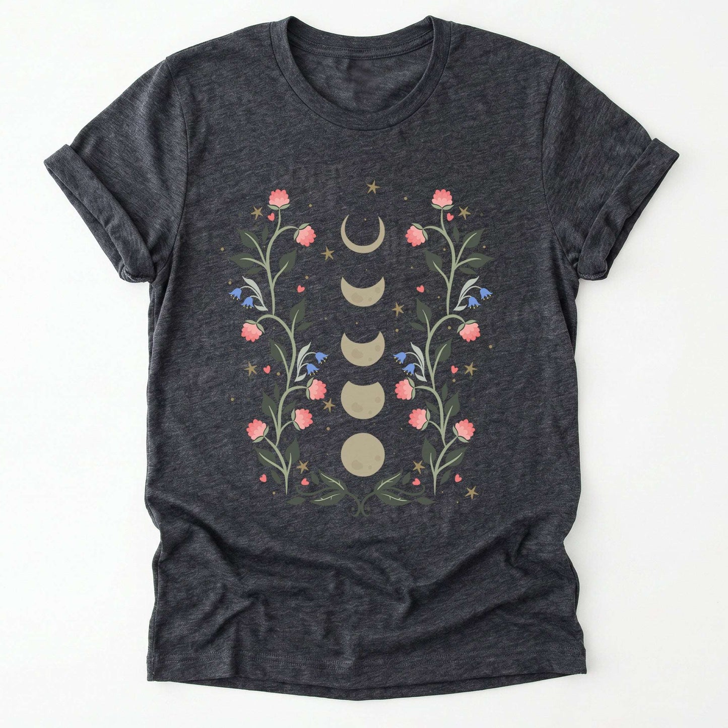 Floral Moon Phases Classic T-Shirt