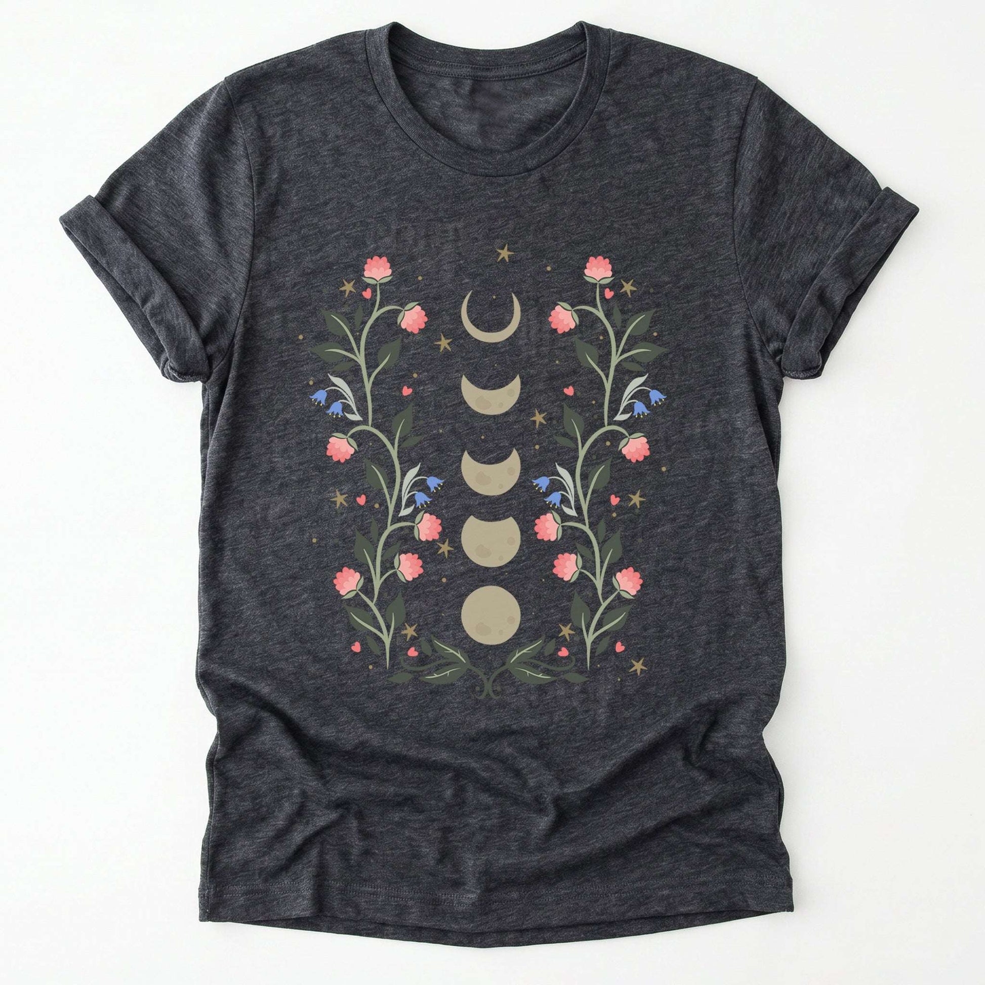 Floral Moon Phases Classic T-Shirt