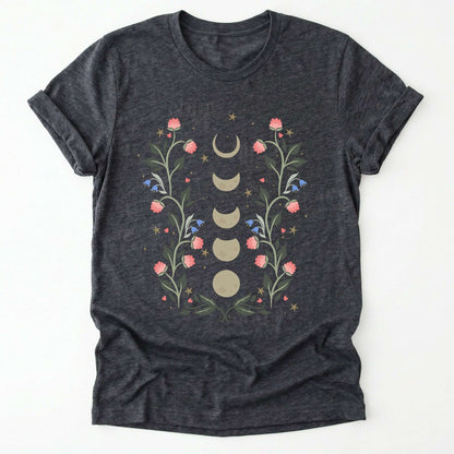 Floral Moon Phases Classic T-Shirt