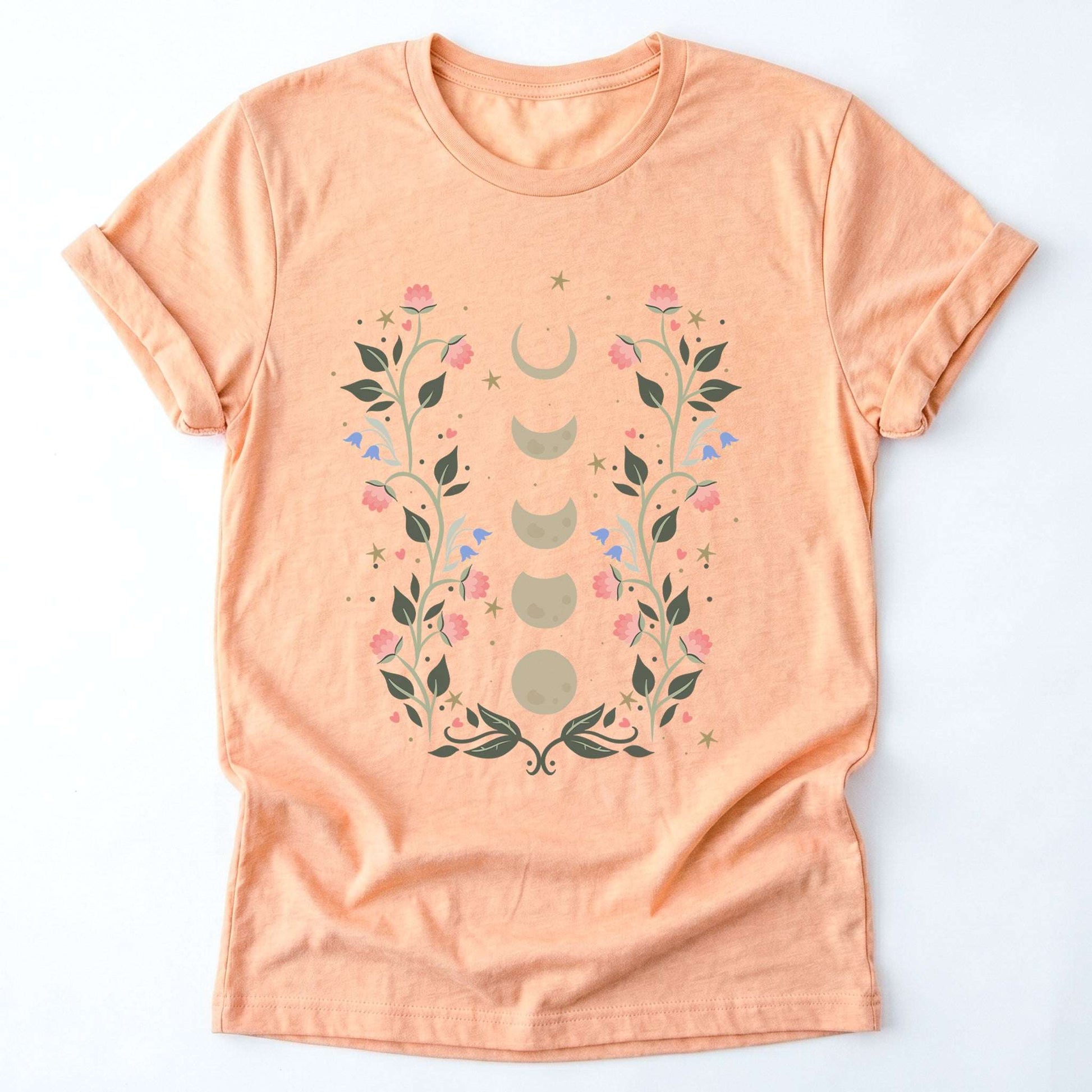 Floral Moon Phases Classic T-Shirt