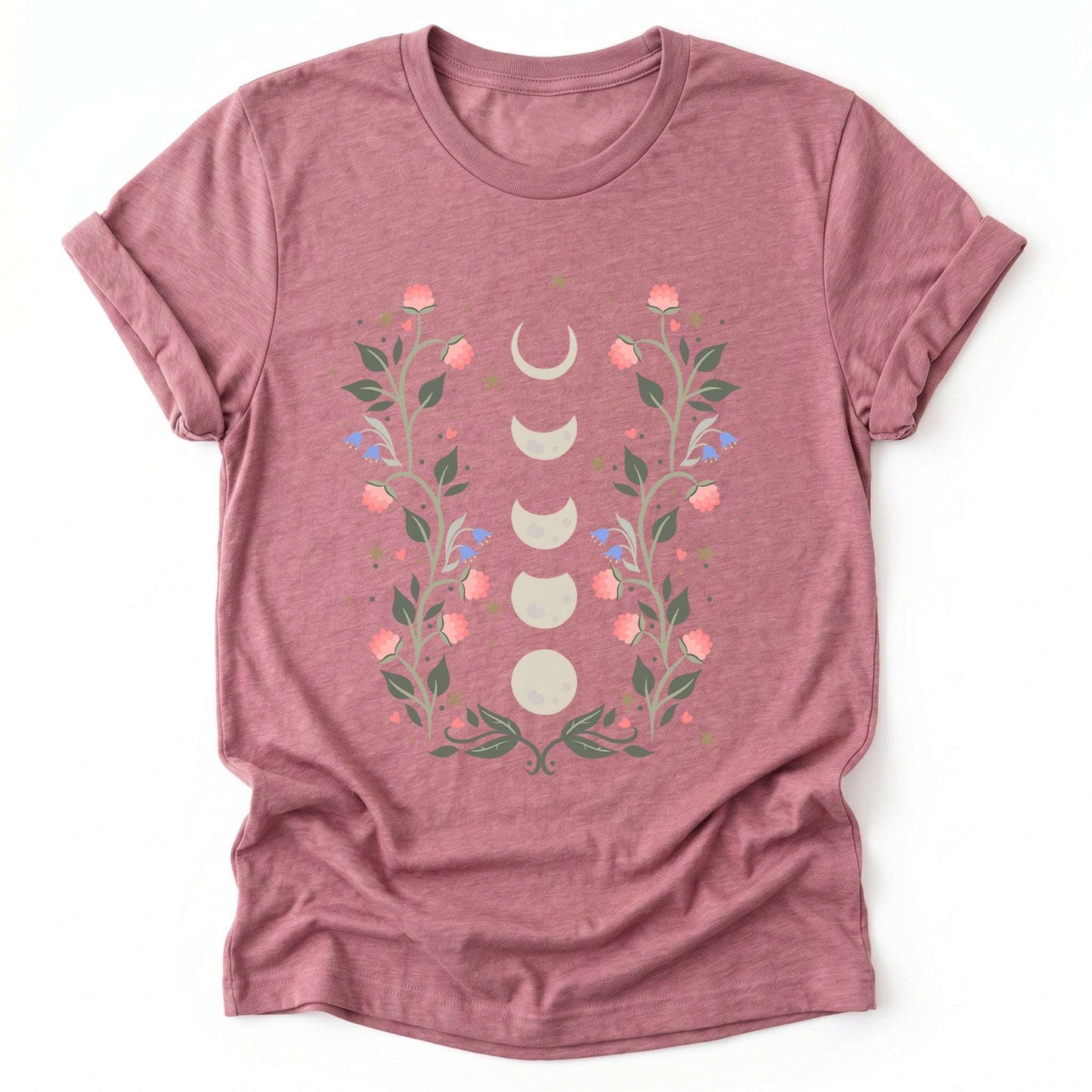 Floral Moon Phases Classic T-Shirt