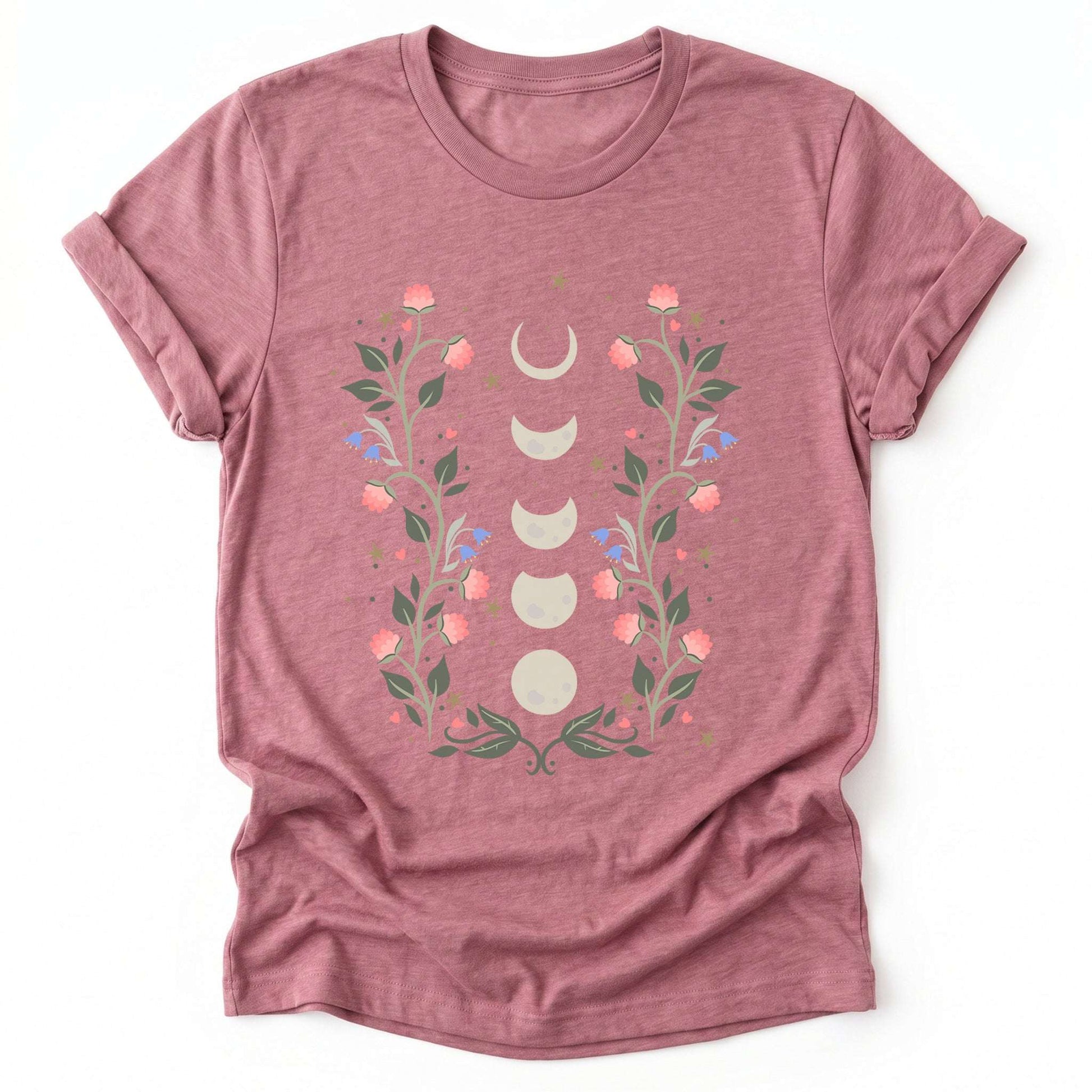 Floral Moon Phases Classic T-Shirt