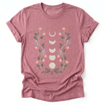 Floral Moon Phases Classic T-Shirt