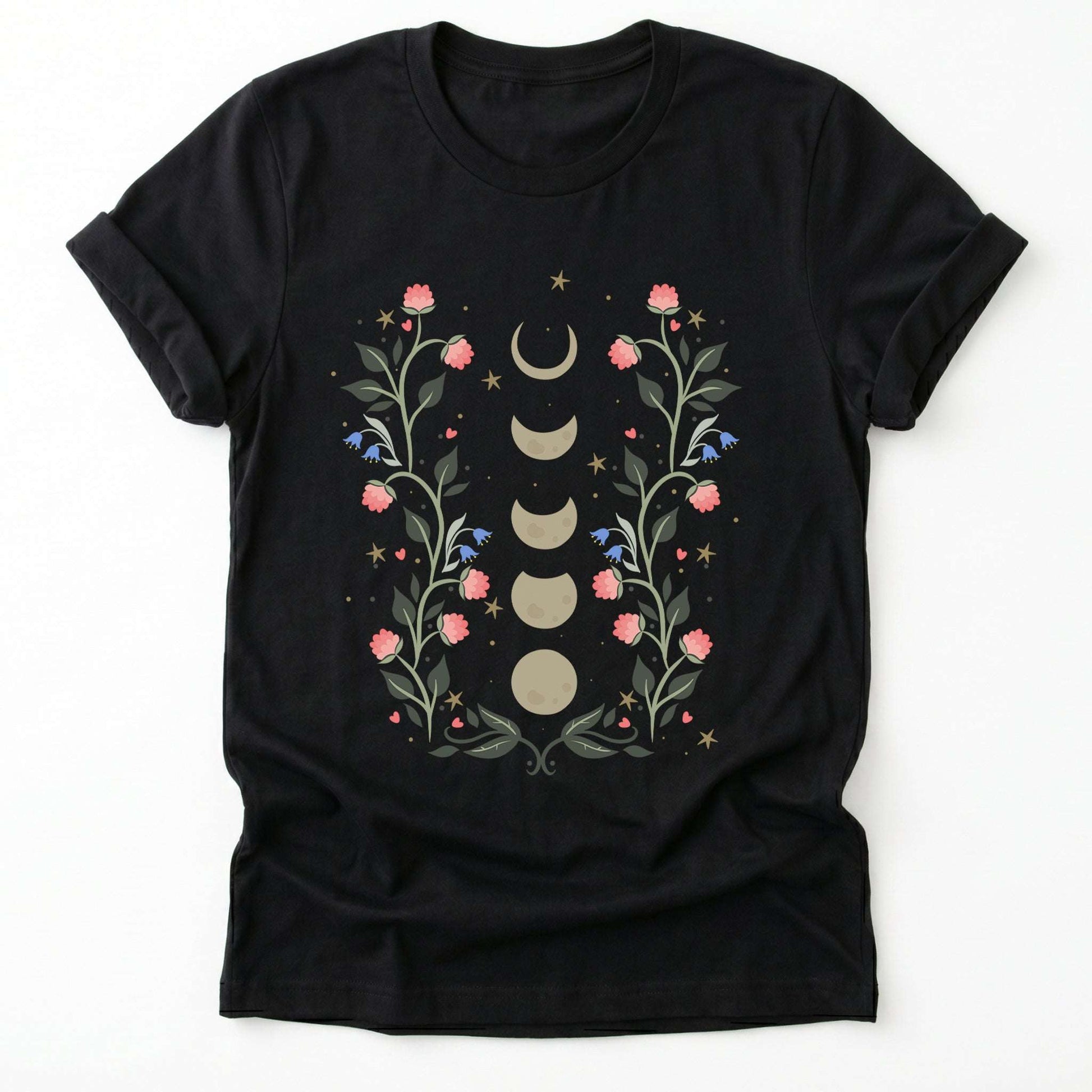 Floral Moon Phases Classic T-Shirt