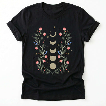 Floral Moon Phases Classic T-Shirt